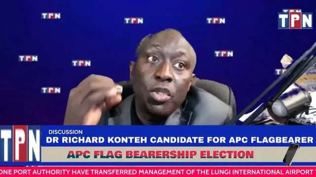 DR RICHARD KONTEH TALKS TO THE TPN ABOUT HIS CANDIDACY