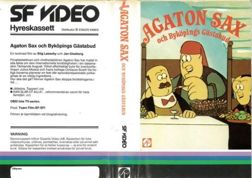 Tecknat Barn Svenska:Agaton Sax och Byköpings gästabud (1976) DVDRIPPEN (Svenska) Hela Filmen (HD)