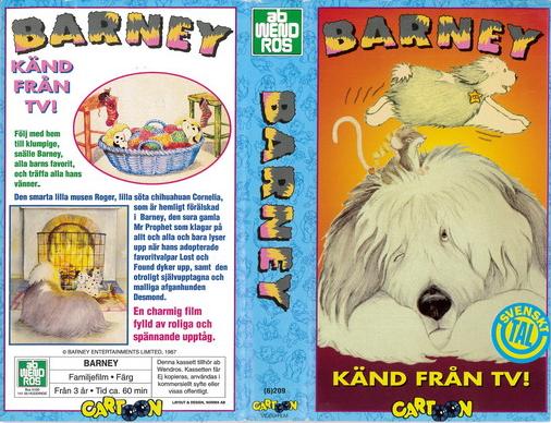 Tecknat Barn Svenska:Barney (1989) VHSRIPPEN (Svenska) TV Serie (4K)