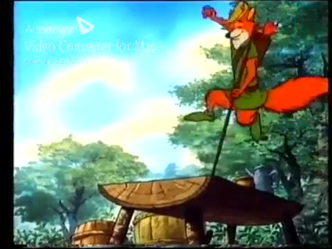Tecknat Barn Svenska:Robin Hood (1973 Walt Disney Home Video AB) VHSRIPPEN (Engelska) Videotrailer (4D)